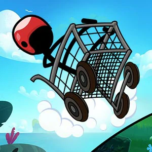 Shopping Cart Hero HD gameplay screenshot - similar to Hamster Stack Maze