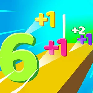 Digit Shooter gameplay screenshot - similar to Jump High Rabbit