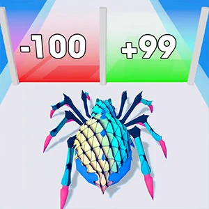 Insect Evolution Spider Run gameplay screenshot - similar to Color Run