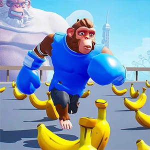 Monkey Battle gameplay screenshot - similar to VIKINGS