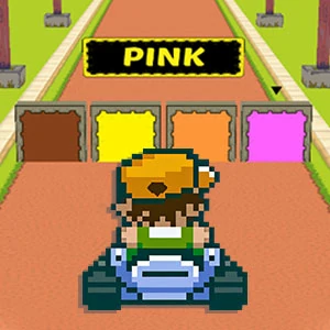 Kart Stroop Challenge gameplay screenshot - similar to Block Painter