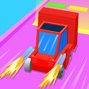 Truck Stack Colors gameplay screenshot - similar to 2048