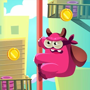 Chin Up Shin Up gameplay screenshot - similar to Stack The Log