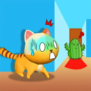 Cat Escape gameplay screenshot - similar to Mophead Dash