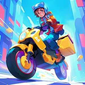 Motobike Jam gameplay screenshot - similar to Gobble