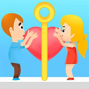 Pin Puzzle Love Story gameplay screenshot - similar to Light Refraction