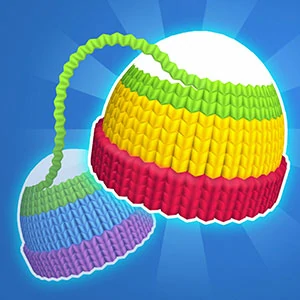 Knit Stack gameplay screenshot - similar to Potion Rush