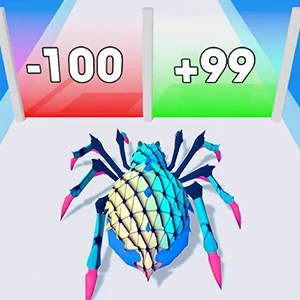 Spider Evolution Runner gameplay screenshot - similar to Stickman Punch
