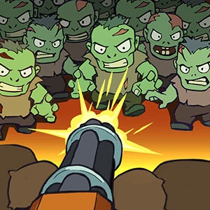 Zombie Idle Defense gameplay screenshot - similar to Hungry hal
