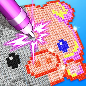 Diamond Painting ASMR Coloring 2 gameplay screenshot - similar to Mind Challeng Set