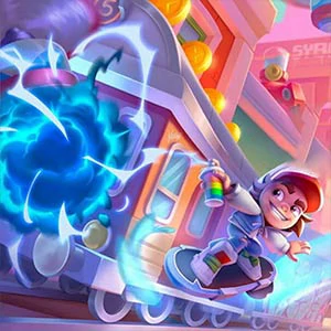Subway Runner gameplay screenshot - similar to Cake Stack Alphabet Lore
