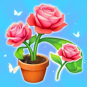 Merge Flower gameplay screenshot - similar to Bubble Academy