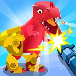 Dino Hide N Shoot gameplay screenshot - similar to Paper Survive