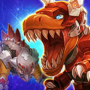 Super Dino Fighter gameplay screenshot - similar to Bounce Masters
