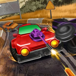 Blaze Rider gameplay screenshot - similar to Asteroid