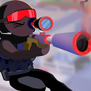 Lone Sniper gameplay screenshot - similar to Destroy Boxes