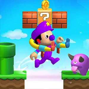Grab Mario Adventure gameplay screenshot - similar to Blocks Stack Rush