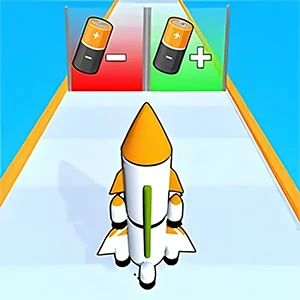 Rocket Charge Run gameplay screenshot - similar to Shape Fitting