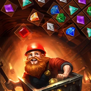 Jewel Miner Quest gameplay screenshot - similar to Candy Rush 2