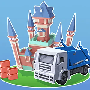 Build Castle 3D gameplay screenshot - similar to Mophead Dash