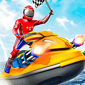 Speedboat Water Shooting gameplay screenshot - similar to SuperPlumber