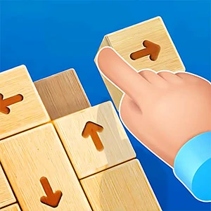 Tap 3D wood block away gameplay screenshot - similar to Bubble Pop Adventures