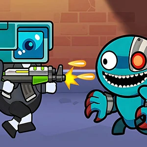 Space Survival Rainbow Friends Monster gameplay screenshot - similar to NinjaAction