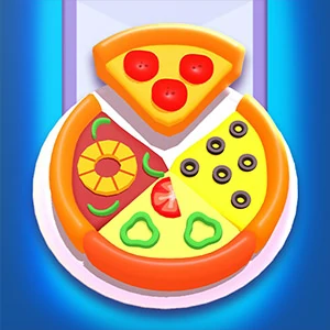 PIZZA PUZZLE gameplay screenshot - similar to Room Sort Floor Plan