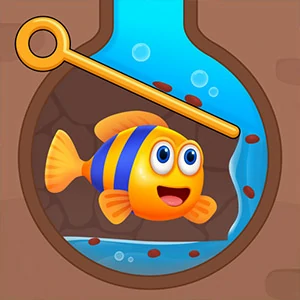 Pull the Pin Fish Rescue gameplay screenshot - similar to Ladders