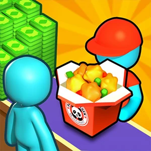 Panda Kitchen Idle Tycoon gameplay screenshot - similar to Paper Survive
