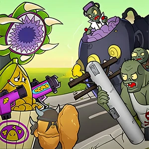 Mutant Plants Vs Zombie gameplay screenshot - similar to Space Attack