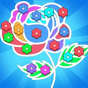 Flower Collection gameplay screenshot - similar to Room Sort Floor Plan