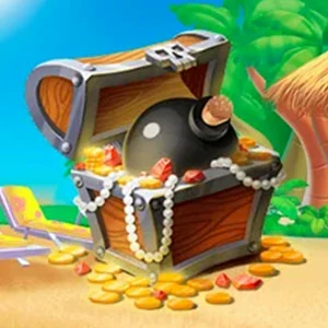 Treasure Island gameplay screenshot - similar to Stack Color