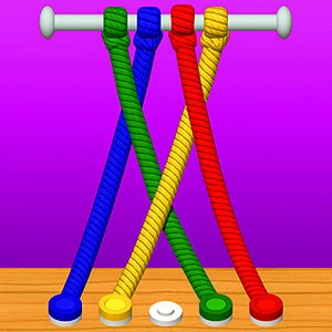 Untie the rope gameplay screenshot - similar to Snake Attack