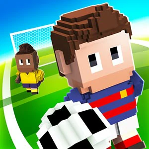 Blocky Kick gameplay screenshot - similar to Rollout