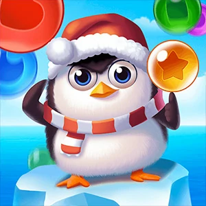 Bubble Penguins gameplay screenshot - similar to Paper Flight