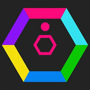 Color Hexagon gameplay screenshot - similar to Save The Monkey