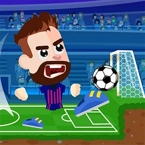 Flicking Soccer gameplay screenshot - similar to Knife Master