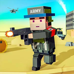 Blocky Squad gameplay screenshot - similar to Element Balls