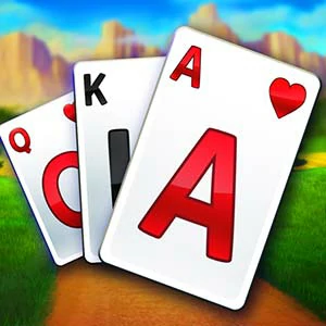 Card gameplay screenshot - similar to TrezeStacks