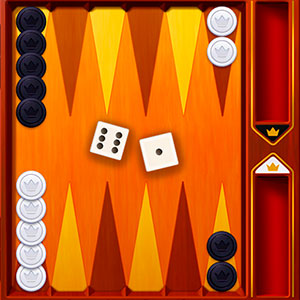 Classic Backgammon gameplay screenshot - similar to Theme Park Rush