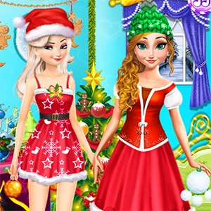 Princesses Christmas Party gameplay screenshot - similar to Cleaning Simulator