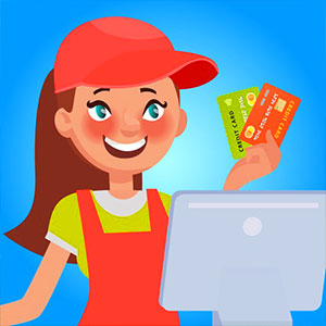 Grocery Cashier gameplay screenshot - similar to Super Count Masters