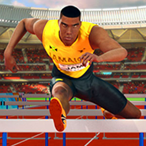 100 Metres Race gameplay screenshot - similar to Rolling Ball