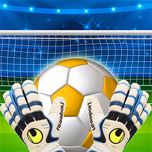 Goalkeeper Challenge gameplay screenshot - similar to One Stroke