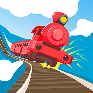 Rail Rush gameplay screenshot - similar to Kaboom