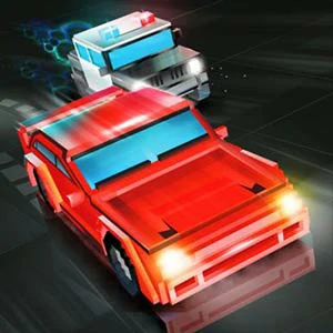 Cop Chase gameplay screenshot - similar to Slice it Fair