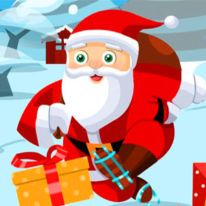 Santa On Skates gameplay screenshot - similar to Bubble Fight.io