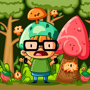 King Bacon vs Vegans gameplay screenshot - similar to Feed Math