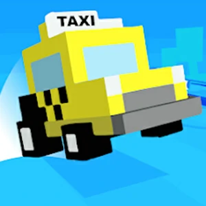Mad Taxi gameplay screenshot - similar to Stunt Pilot